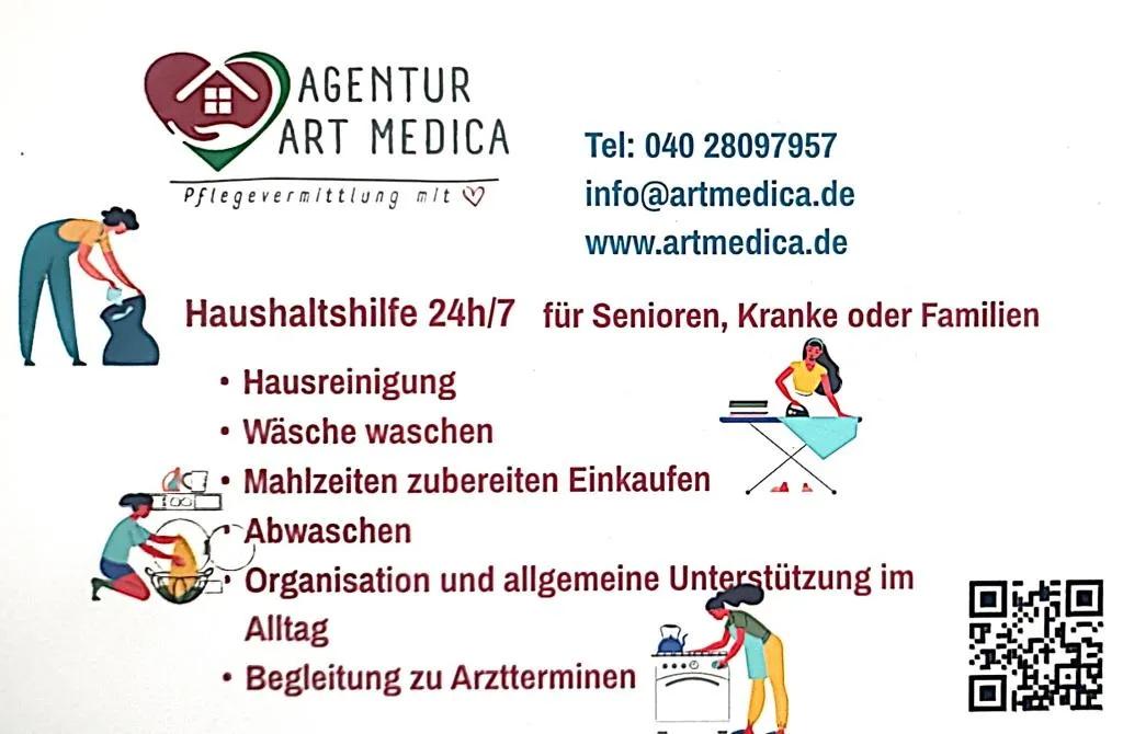 Haushaltshilfen privat Hausreinigung, Einkaufen, Kochen, Essenszubereitung